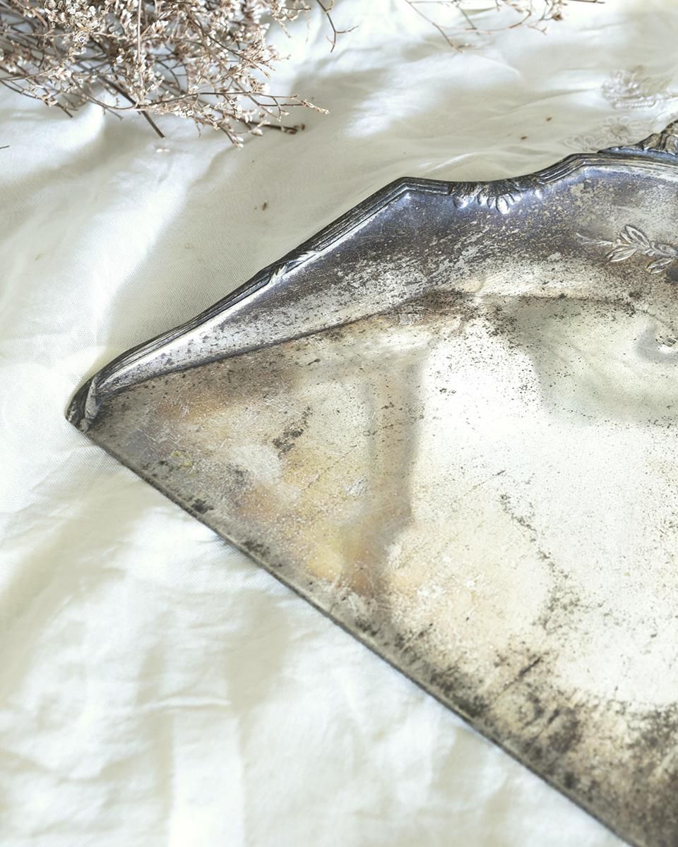 フランスアンティーク シルバー ダストパン＆ブラシセット.2