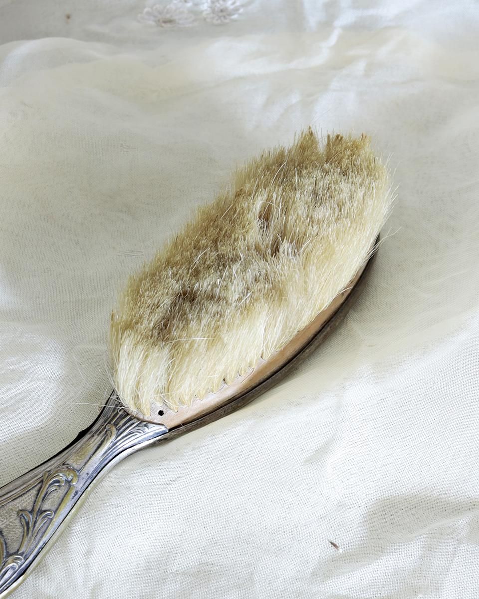 フランスアンティーク シルバー ダストパン＆ブラシセット.2