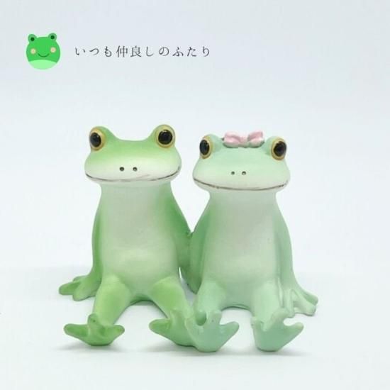 コポーお座りカエルカップル | 仲良しカエルCopeauコポーのインテリア