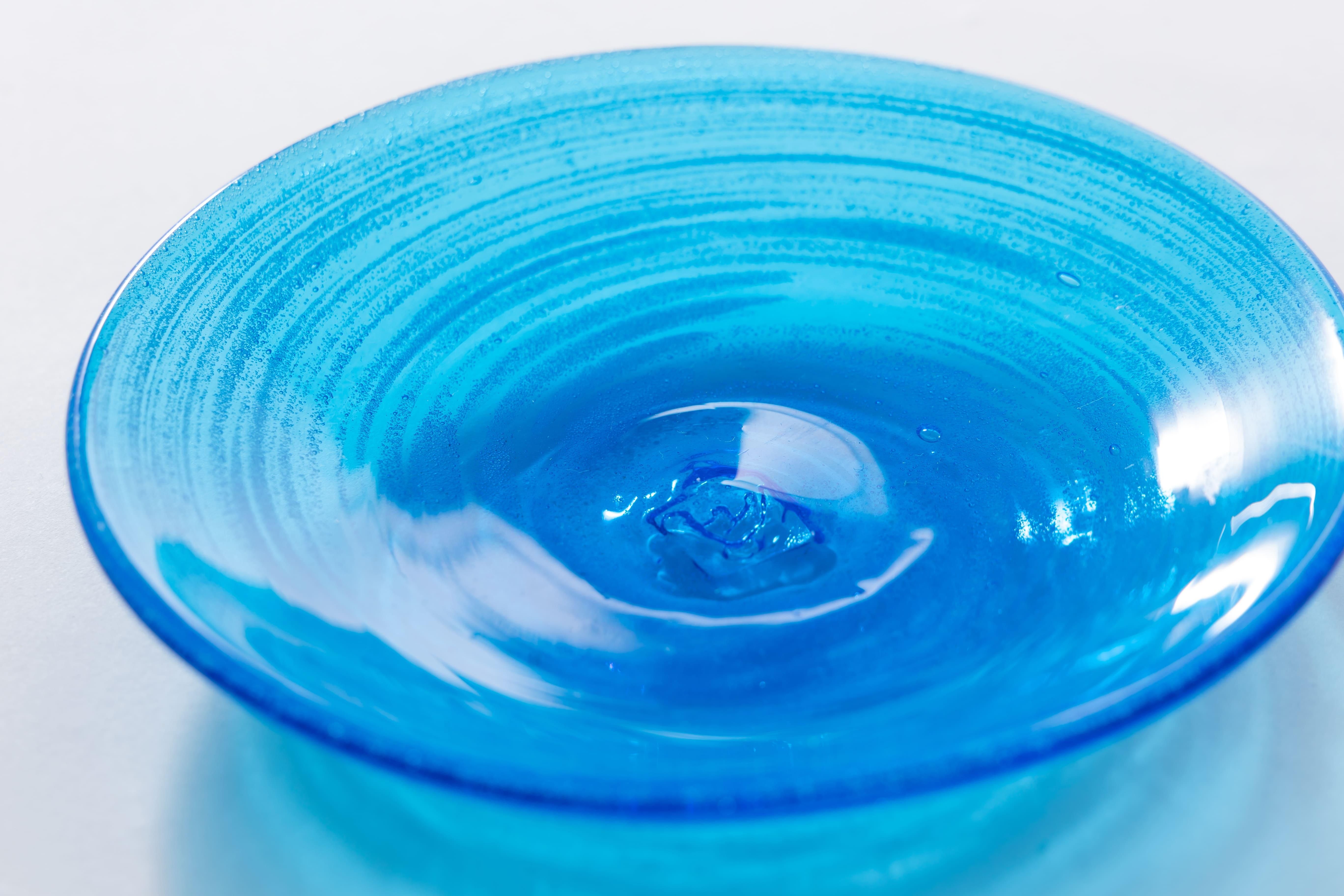 海の泡 小皿 - 琉球ガラス匠工房 オンラインショップ