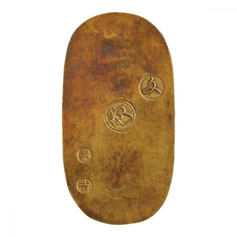 文政小判金 献上大吉（美品上）日本貨幣商協同組合鑑定書付 - セキグチ