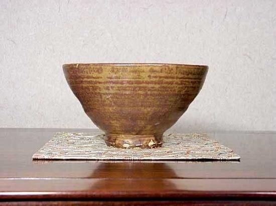 T955 水指 『朝鮮唐津 一重口水指』『加藤春永 造』 共箱 茶道具