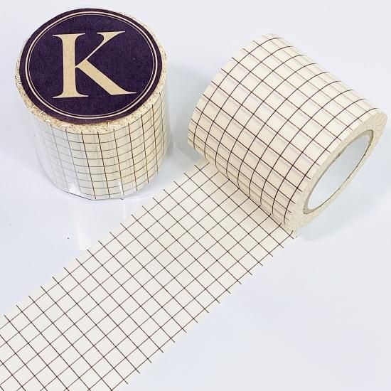 倉敷意匠計画室 オリジナル 方眼マスキングテープ 栗色45mm
