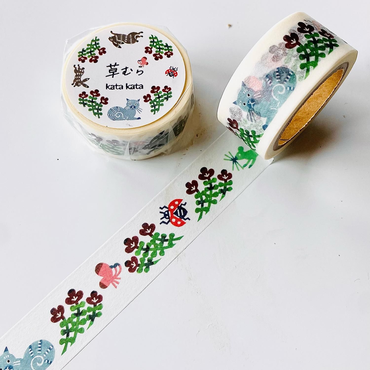 手紙社 kata kata マスキングテープ 草むら T-KK-001