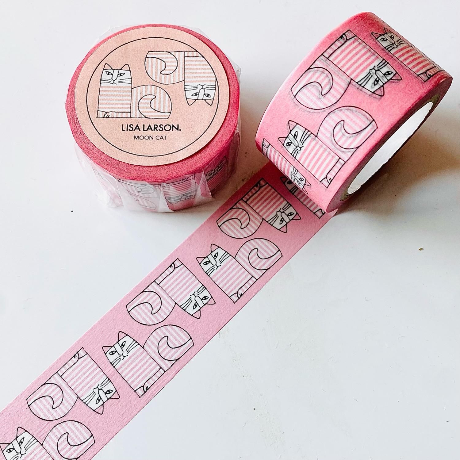 LisaLarson(リサラーソン) マスキングテープ ムーンキャット 25mm