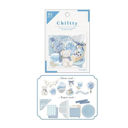 Q-lia(クーリア) Chiltty flake seal(チルティフレークシール) 6種