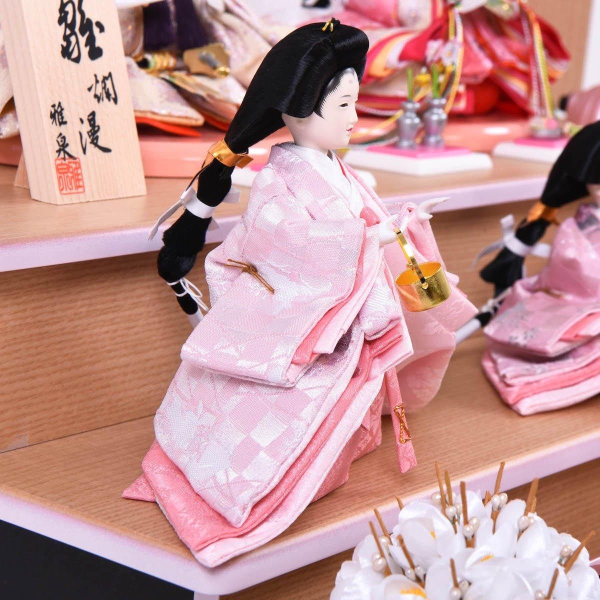 雛人形 収納三段飾り 五人飾り 雛爛漫 雅泉