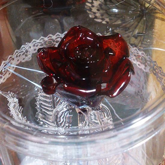 ガラス細工 薔薇 いろんな色 No.13 〜17 ガラス細工 薔薇 いろんな色 No.13