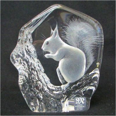 Mats Jonassonマッツ・ヨナサンクリスタルガラス彫刻作品 Mats