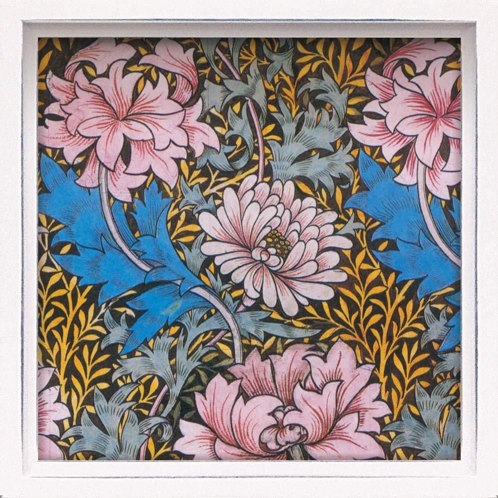 絵画 ロハス ミニアートフレーム ウィリアム モリス「菊」 インテリア