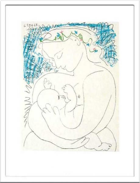 絵画》Pablo Picasso 母子像(パブロ ピカソ) - 絵画や壁掛け販売｜日本