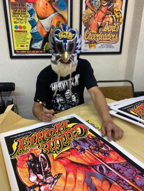 キューティーハニー ロッキンジェリービーン シルクスクリーンポスター