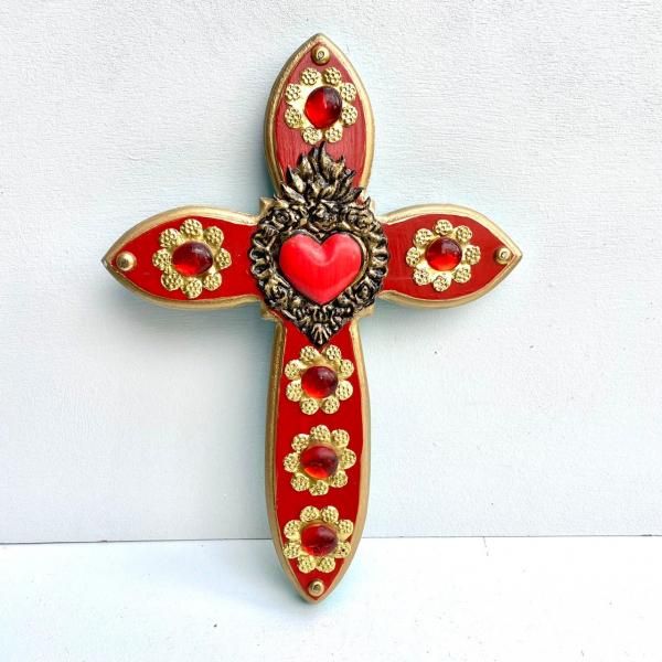 ミラグロ コラソン クロス 十字架 グアダルーペ 教会 インテリア