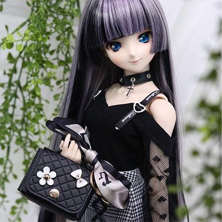 1/3～1/4ドール用ハンドバッグ/ブラック - DOLLCE