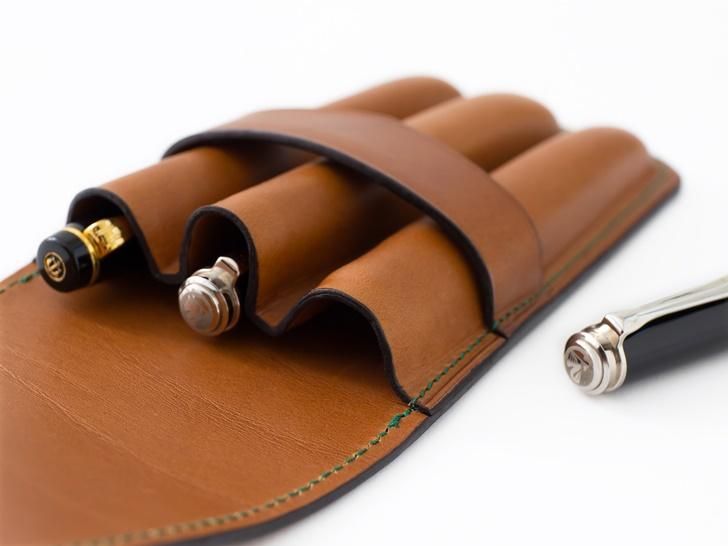 ルポペンケース初代、3セット木軸レグノ付 ルポペンケース初代、3