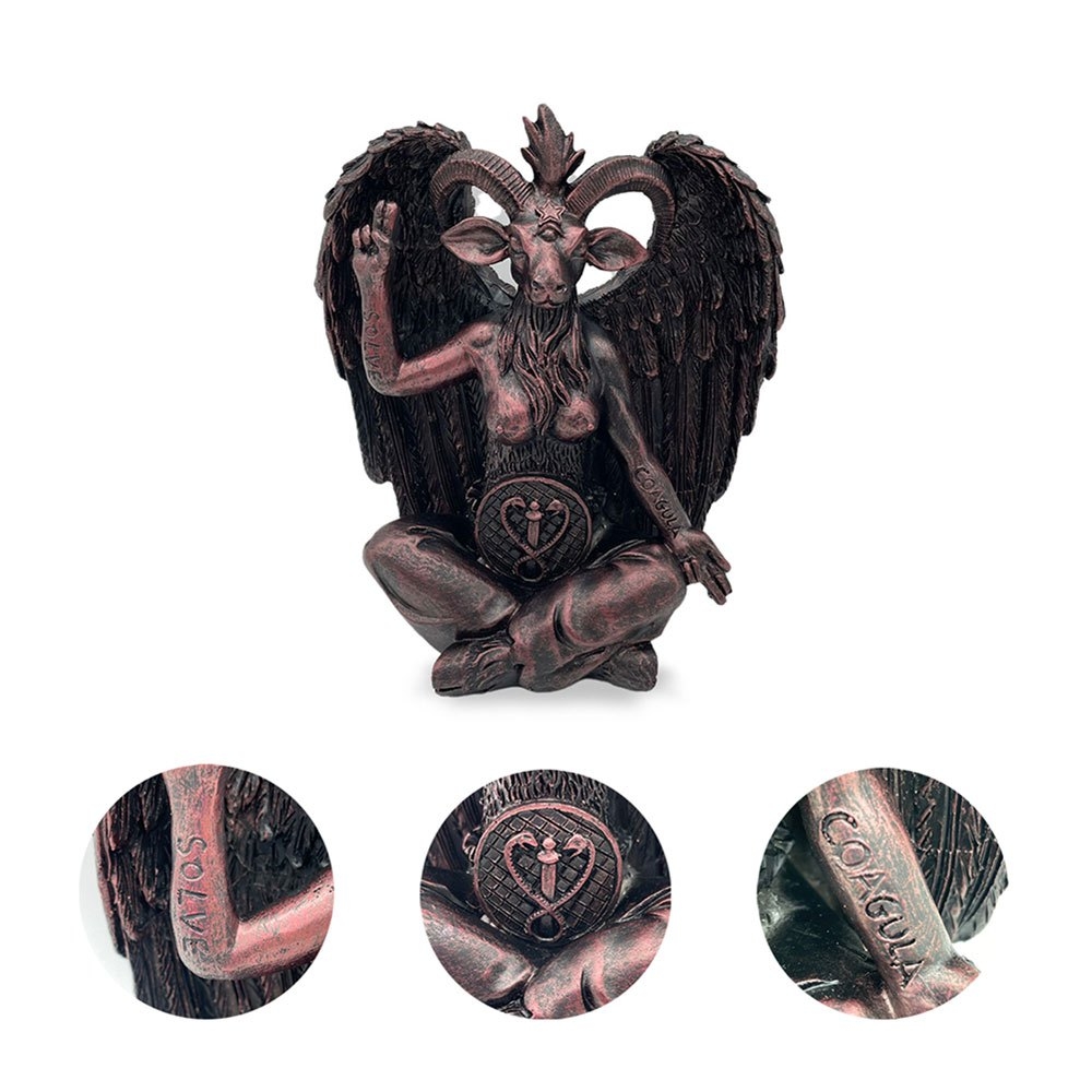 置物 ヤギ 座禅 バフォメット 悪魔 ダーク アンティーク デザイ | 卸売