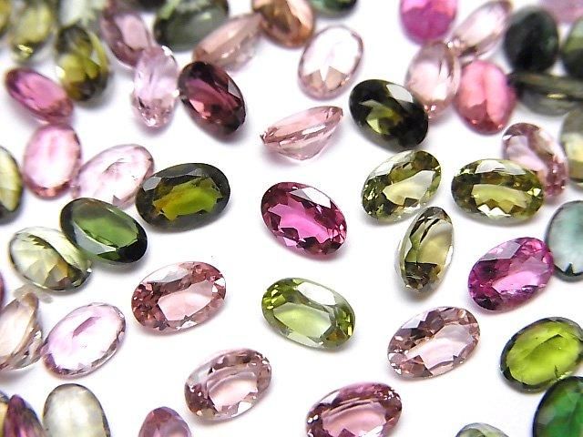 動画】宝石質マルチカラートルマリンAAA ルース オーバルファセット