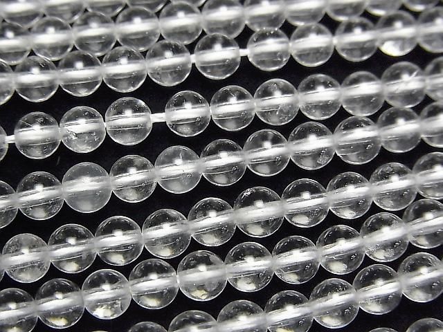 ヒマラヤ水晶・アイスクォーツ（ヒマラヤ産） ラウンド4mm ｜天然石