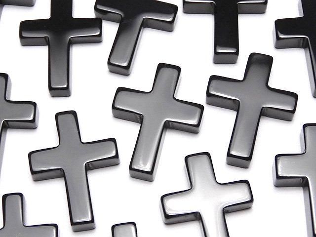 1個220円～！オニキス クロス【20×15】【25×18】（片穴） 1個｜天然石