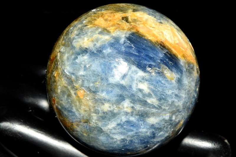 1点物】カイヤナイト 54mm 丸玉(台座付き) スフィア _CG2981【宅急便