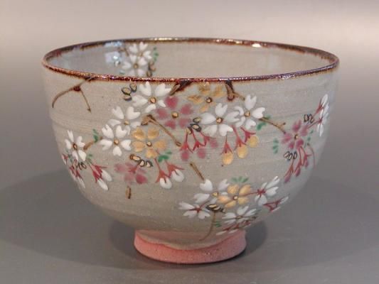 京焼 乾山写 桜の図 抹茶茶碗 京焼 乾山写 桜の図 抹茶茶碗 - メルカリ