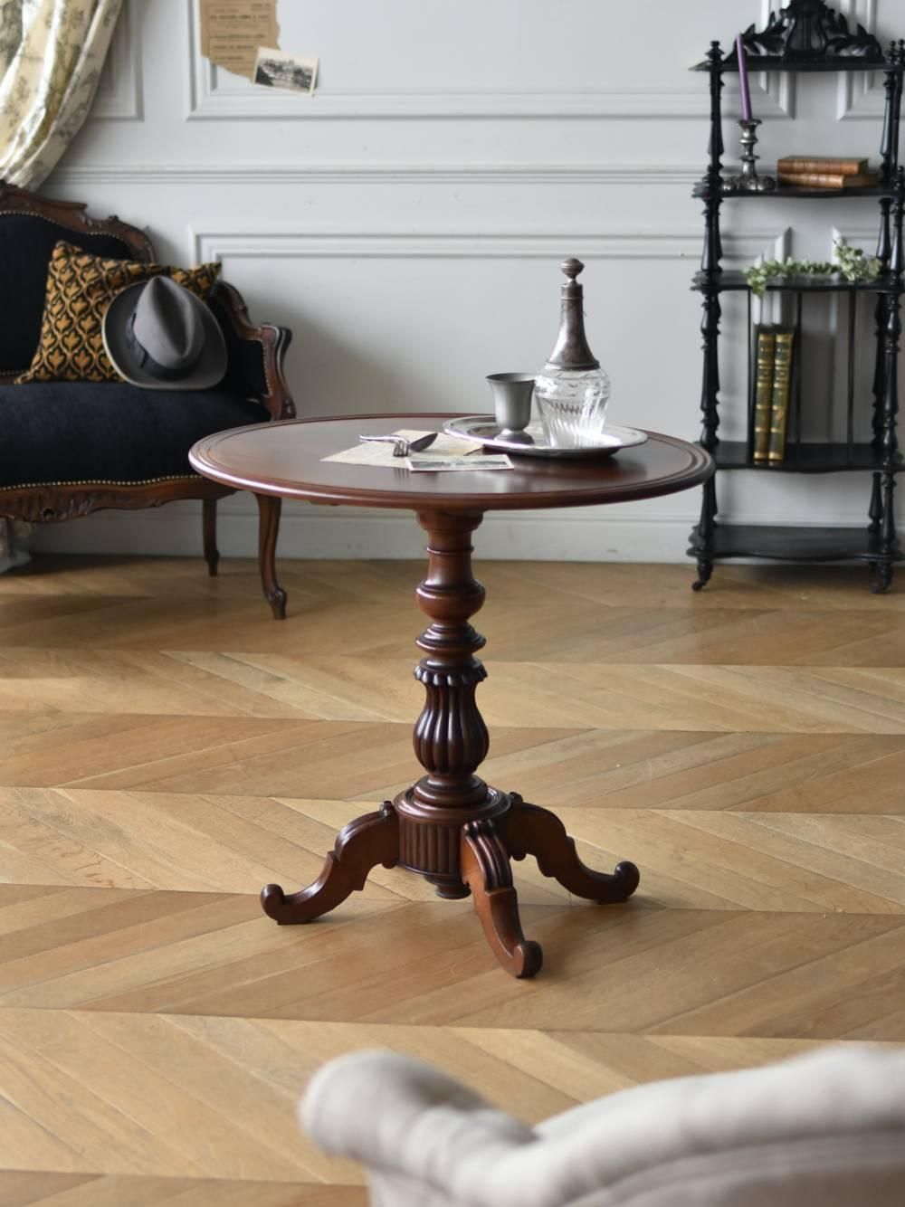 コンソールテーブル】イタリア Demain ドマン 象嵌 ハープレッグ