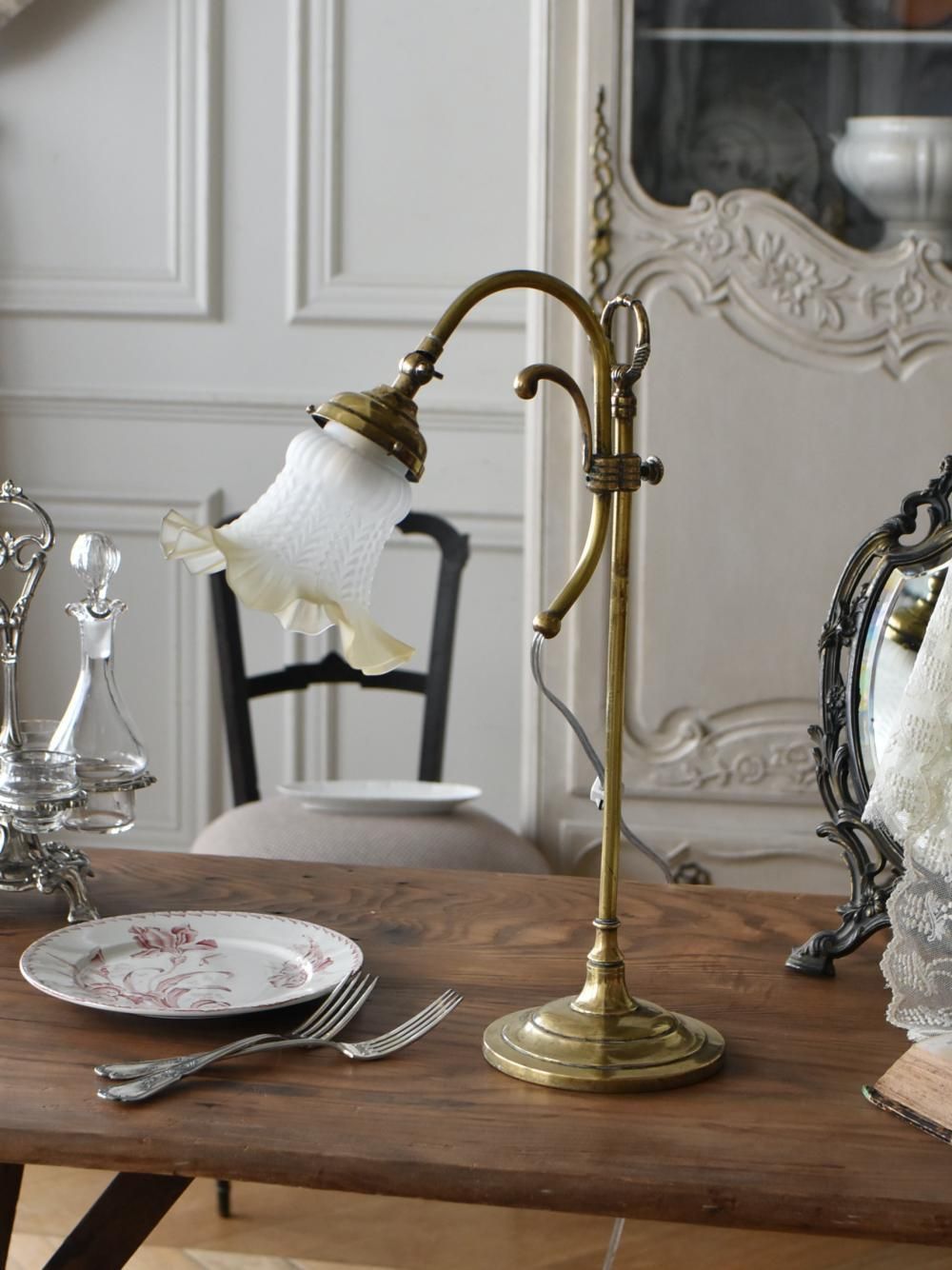 1920年代 フランス アンティーク アプリカシオン 可愛い薔薇のアトリエ