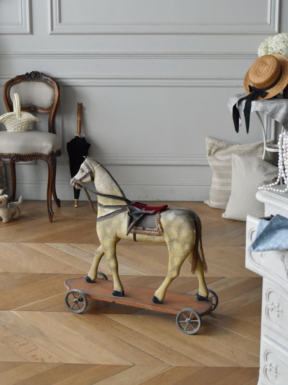 フランスアンティークオブジェ アンティーク木馬 カービングホース