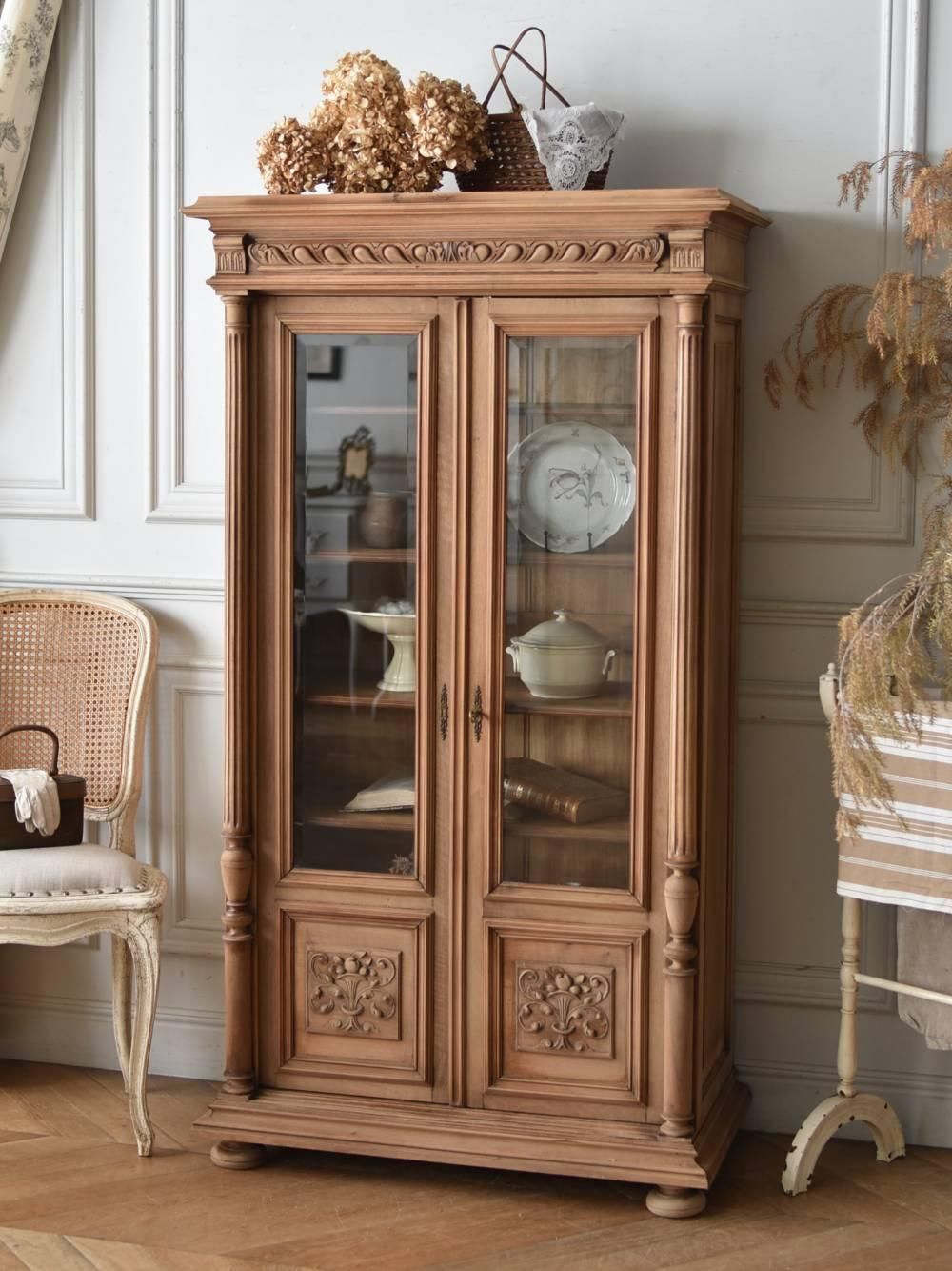 ガラスキャビネット⑤ アンティーク