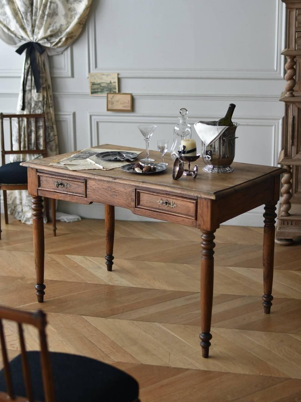 アンティークデスク.17 フランスアンティーク家具 机 ディスプレイテーブル