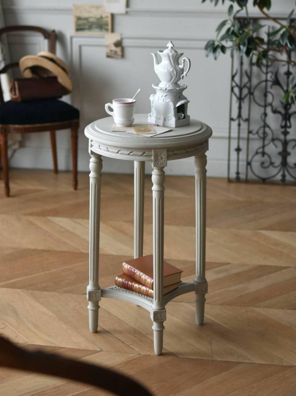 フランスアンティーク家具 ペイントサイドテーブル.6 フレンチスタイル