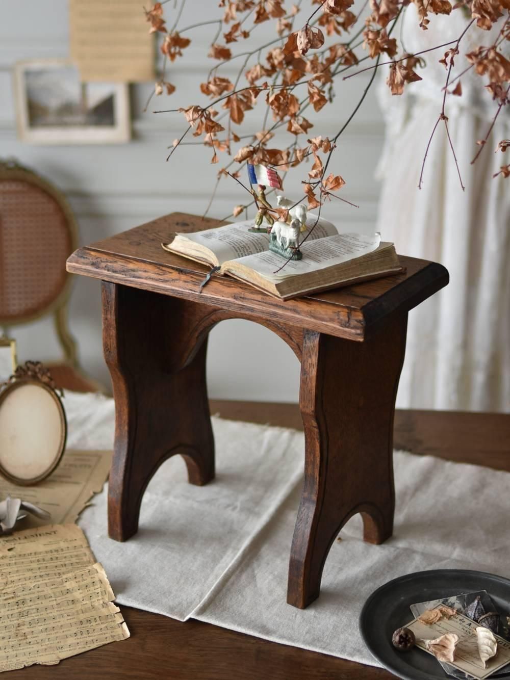 木製スツール.13 フランスアンティーク家具 ディスプレイスタンド 台座