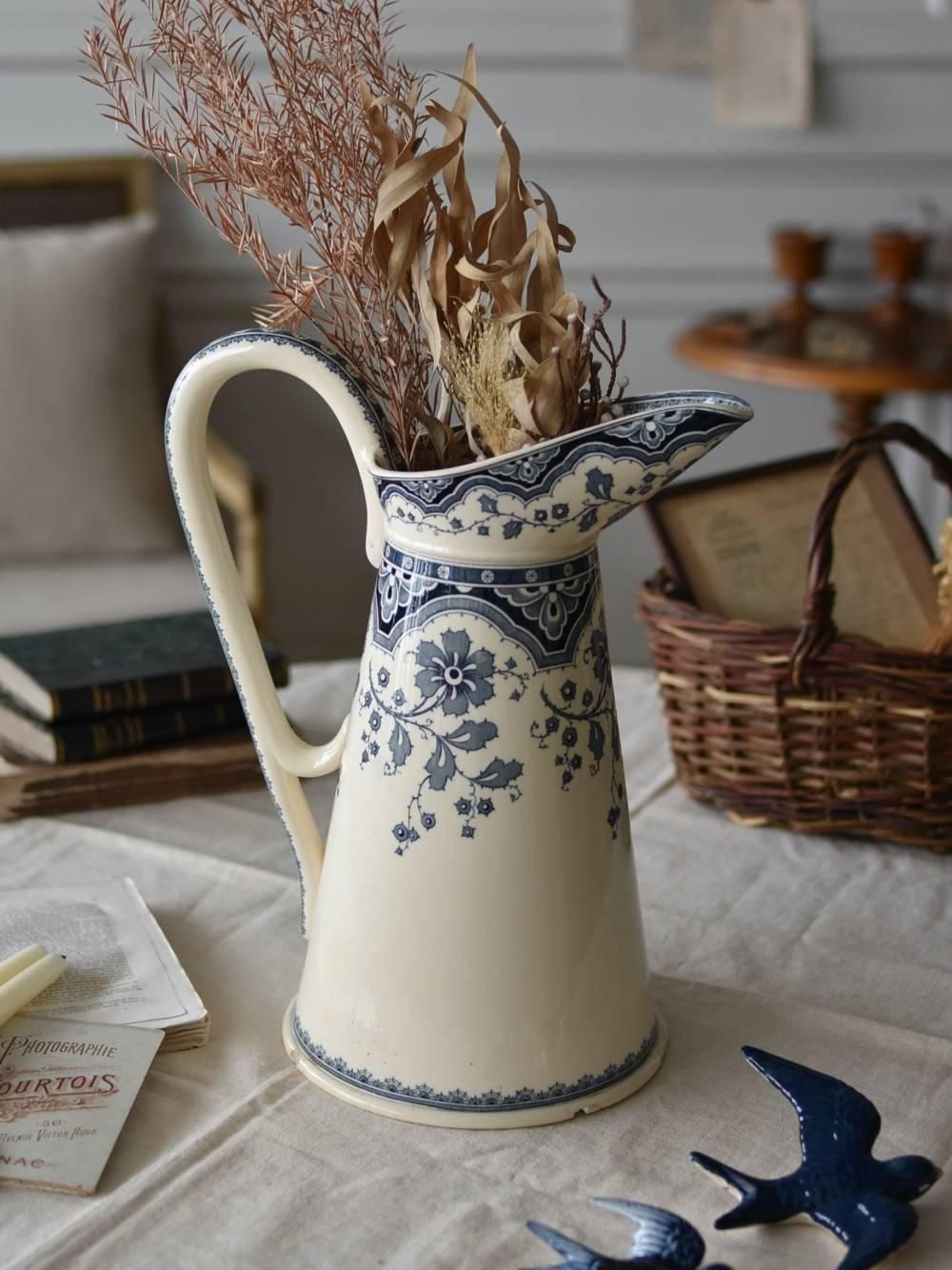 アンティークピシェ.Malines フランスアンティーク食器 ウォッシュジャグ