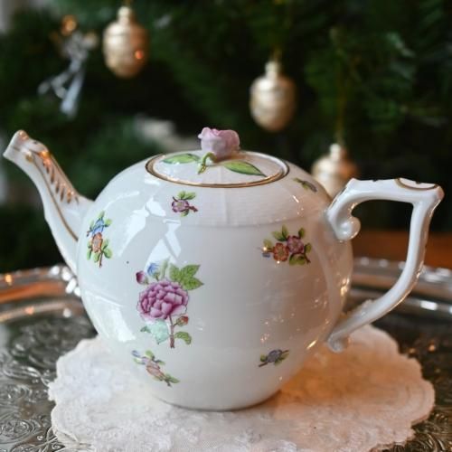 イギリス ロイヤルドルトン 1910年代 葉文壺 キズ有り