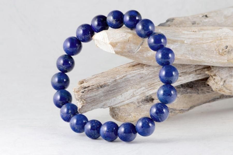 ラピスラズリ9.5mm玉 ブレスレット｜天然石 通販 キラリ石
