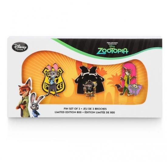 ズートピア ZOOTOPIA 限定 ピン ピンバッジ 3 BOX セット - ディズニー