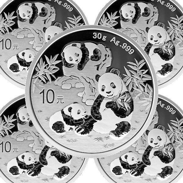 中国人民行 2025年パンダ銀貨30g 銀貨