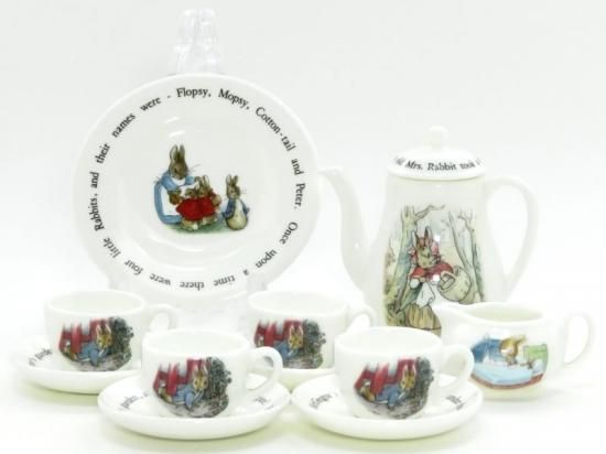 ミニチュア ウエッジウッド ピーターラビット コーヒーセット