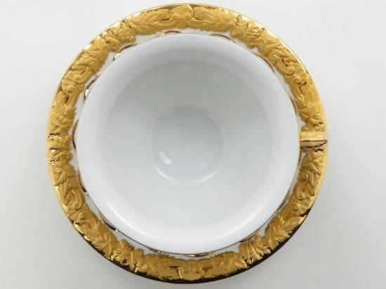 マイセン カップ＆ソーサー□Xフォーム C&S 金彩 ゴールド 1客 Meissen