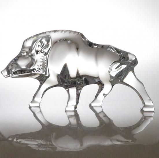 バカラ フィギュリン ○ イノシシ 干支 十二支 動物 置物 オーナメント