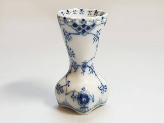 デンマーク製 ロイヤルコペンハーゲン青紫装飾 陶器花瓶 デンマーク製