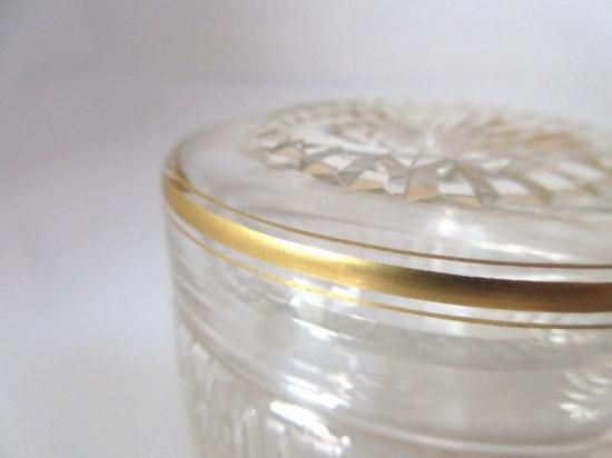 オールドバカラ クリスタル 蓋付きガラス容器 ナンシー オールドバカラ