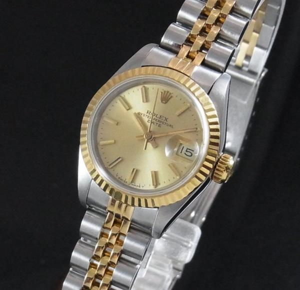 1983年 アンティーク ロレックス オイスターデイト 69173 YGベゼル