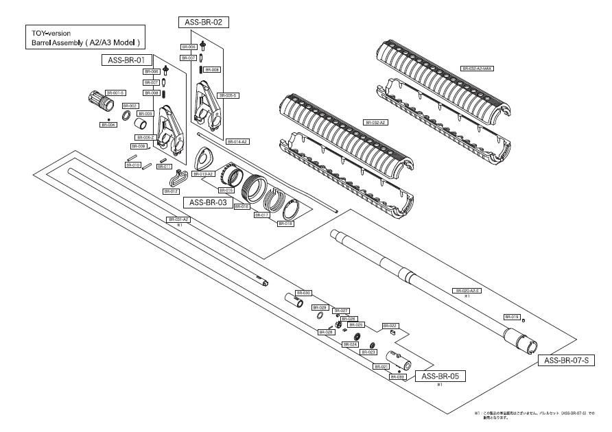 PTW パーツリスト - SYSTEMA トレーニングウェポン専門店 GunsmithNBABA