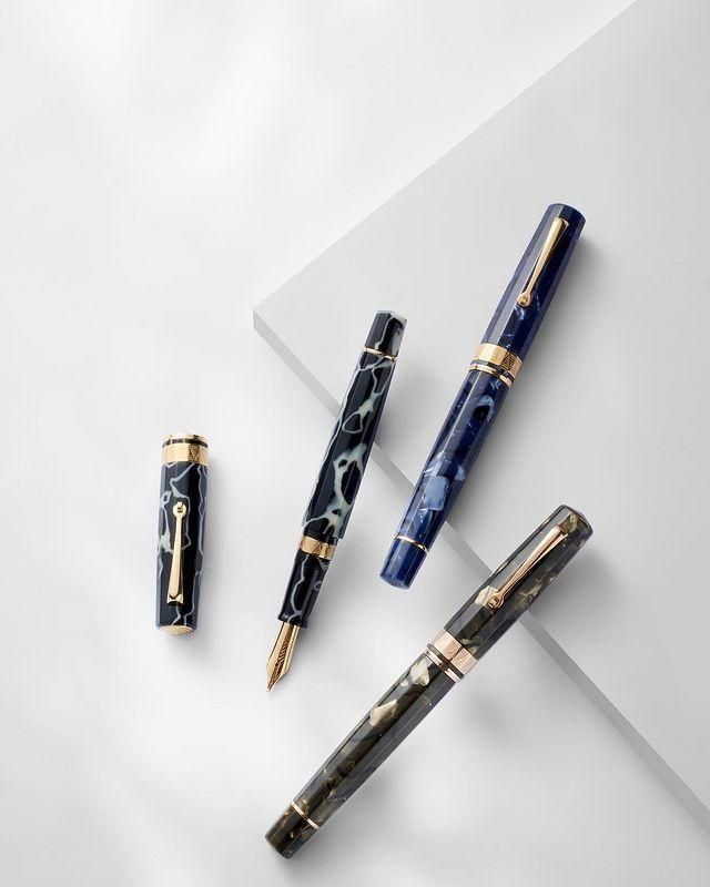 オマス パラゴン ブルーロイヤル ゴールドトリム 万年筆 Omas Paragon