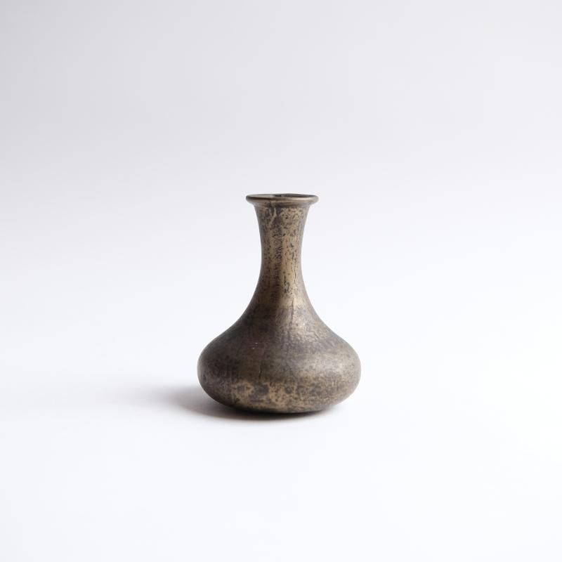 高岡銅器 花瓶 晴山作 赤系 花器 金属製 伝統工芸品 作家物 2025