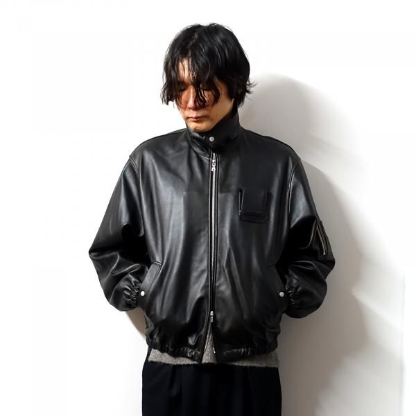 ssstein(シュタイン)/SHEEP LEATHER FLIGHT JACKET/DARK BROWN