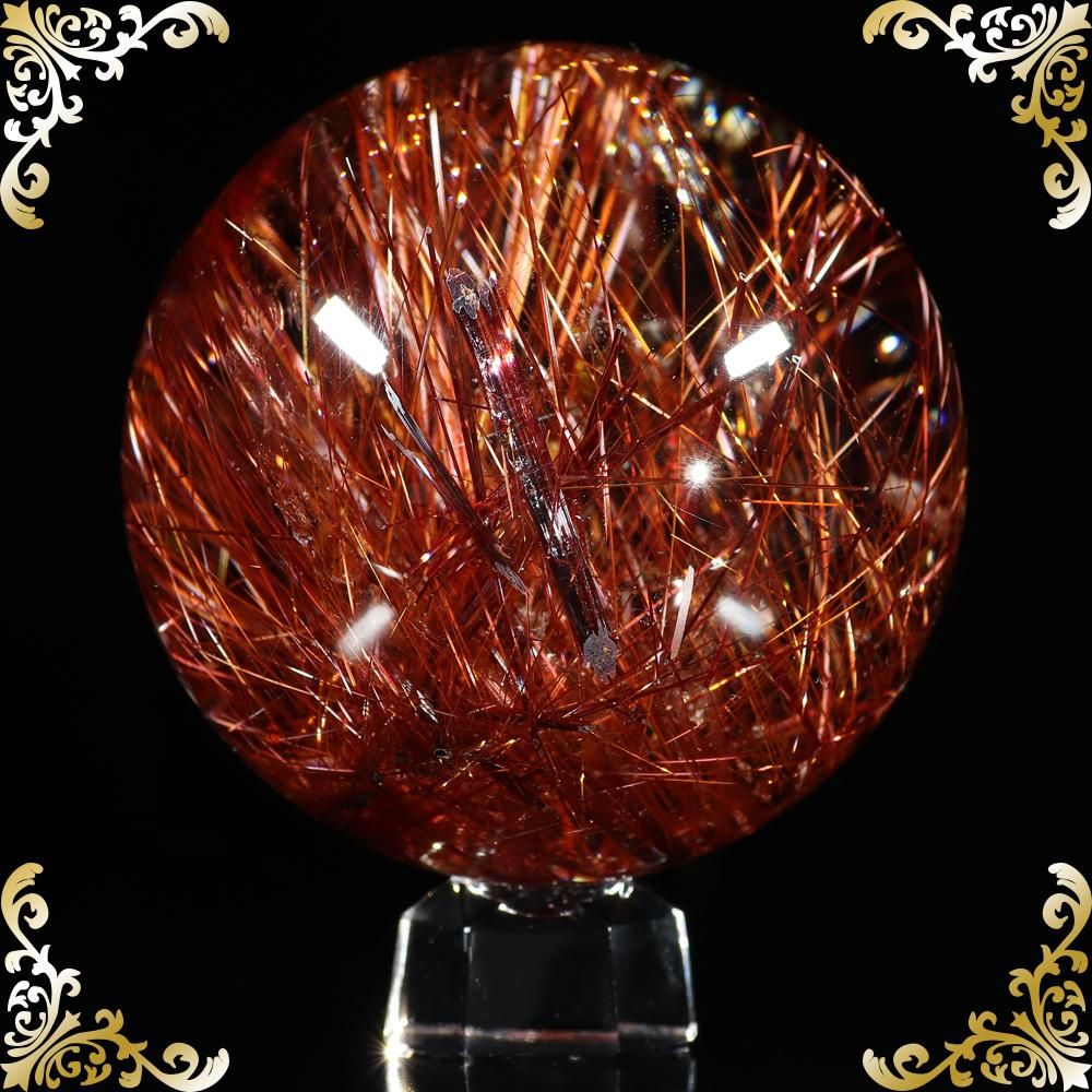 ✨ルチルクォーツ(スフィア41㎜、フリーカット56ミリ) ✨ルチル