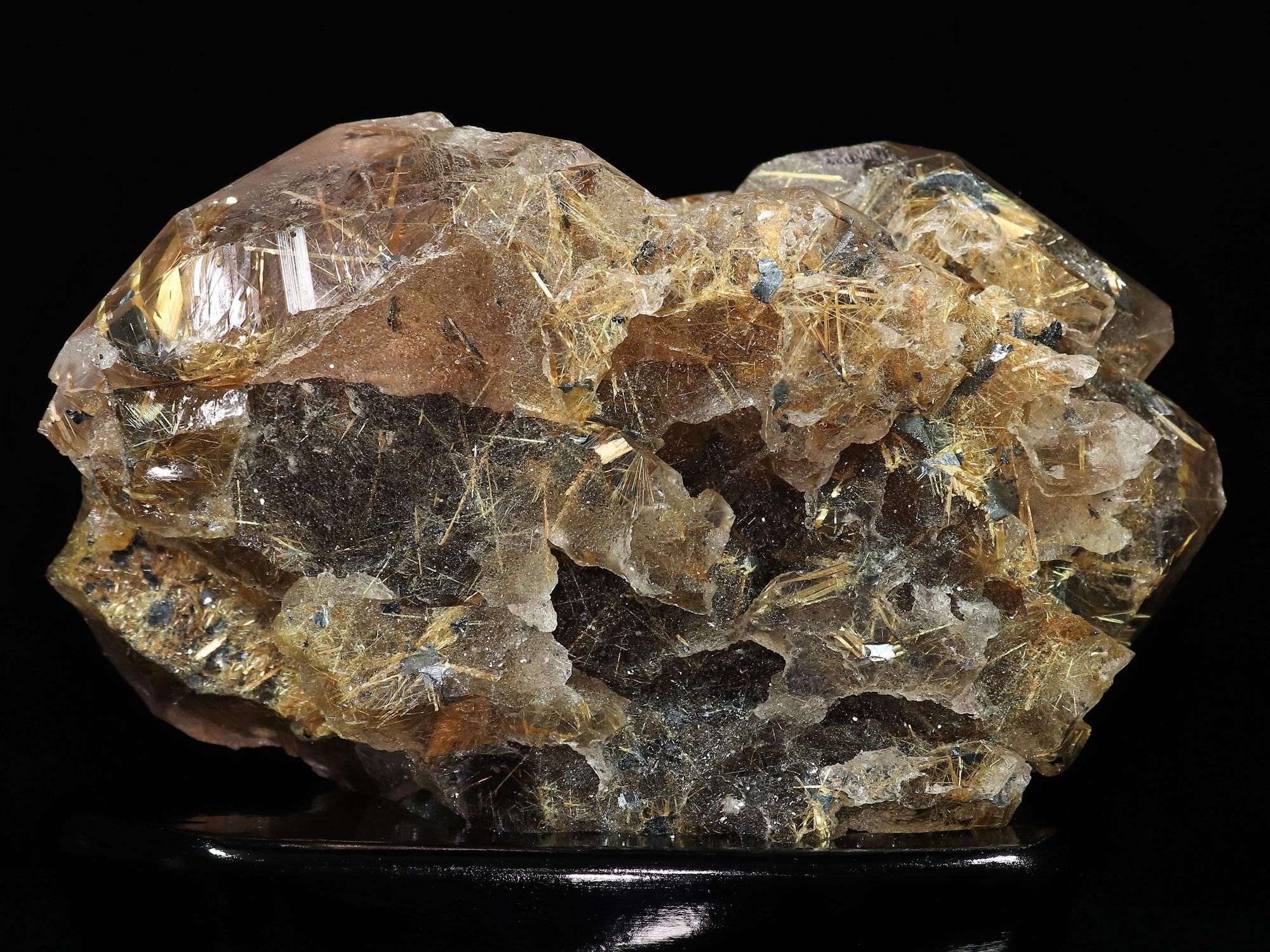 ブラウンルチル原石カテドラルAAAAAレインボー入 希少価値‼️今だけ