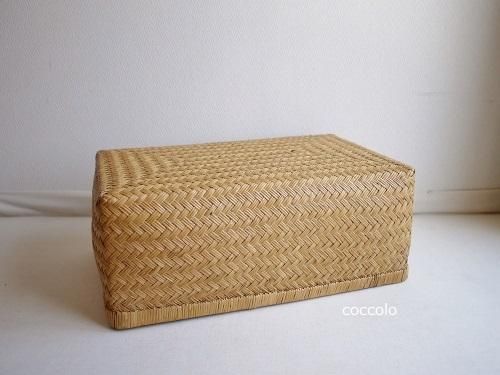 行李 こうり 昭和レトロ FNY22/100 柳行李 編み籠64X42X23.5㎝ 竹籠